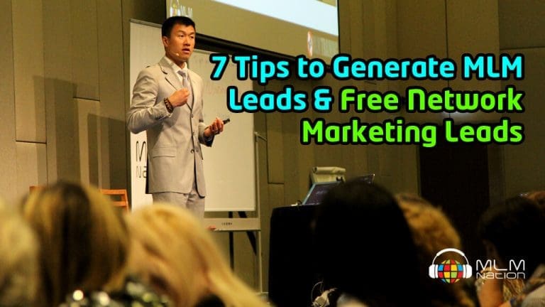 Simon Chan speaking at network marketing event on MLM leads generation