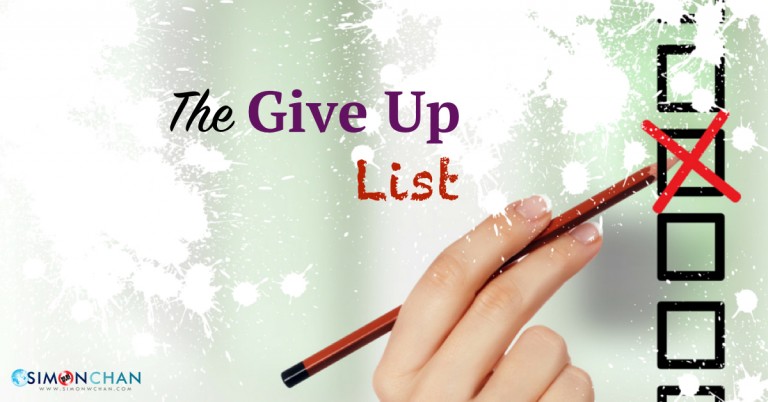 give up list