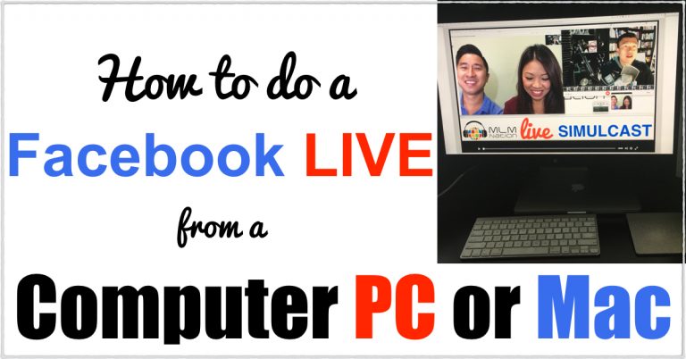 Facebook Live Stream from Computer