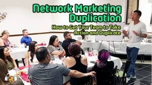 Simon Chan doing a small group training and creating network marketing duplication