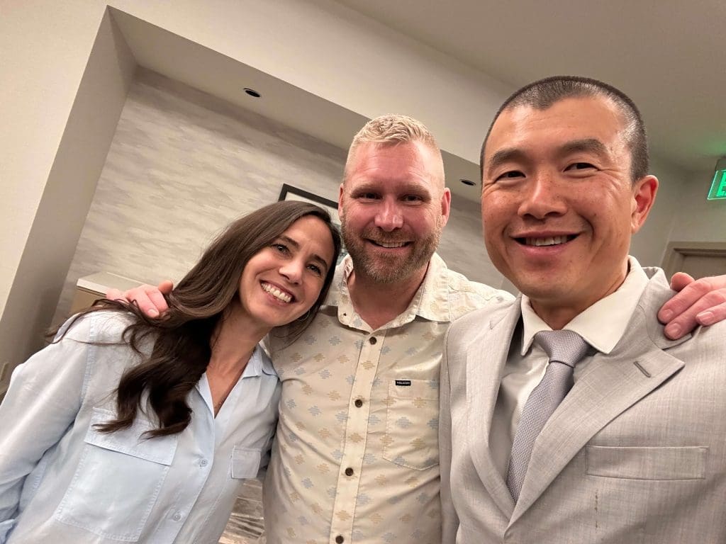 Mike Gostola, Carla Shaw and Simon Chan