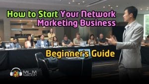 Simon Chan doing a network marketing training on how to start network marketing